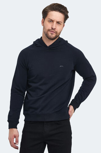 Slazenger KICKER Erkek Sweatshirt Lacivert - Thumbnail