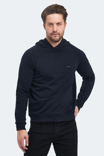 Slazenger KICKER Erkek Sweatshirt Lacivert - Thumbnail