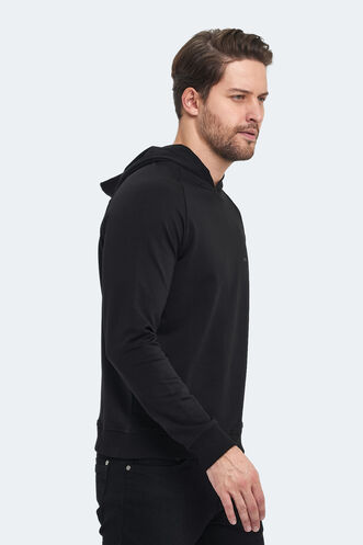 Slazenger KICKER Erkek Sweatshirt Siyah - Thumbnail