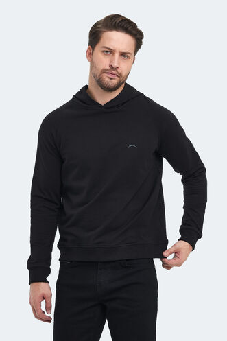 Slazenger KICKER Erkek Sweatshirt Siyah - Thumbnail