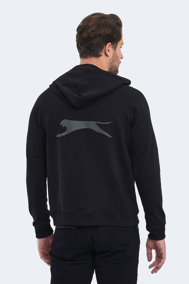 Slazenger KICKER Erkek Sweatshirt Siyah