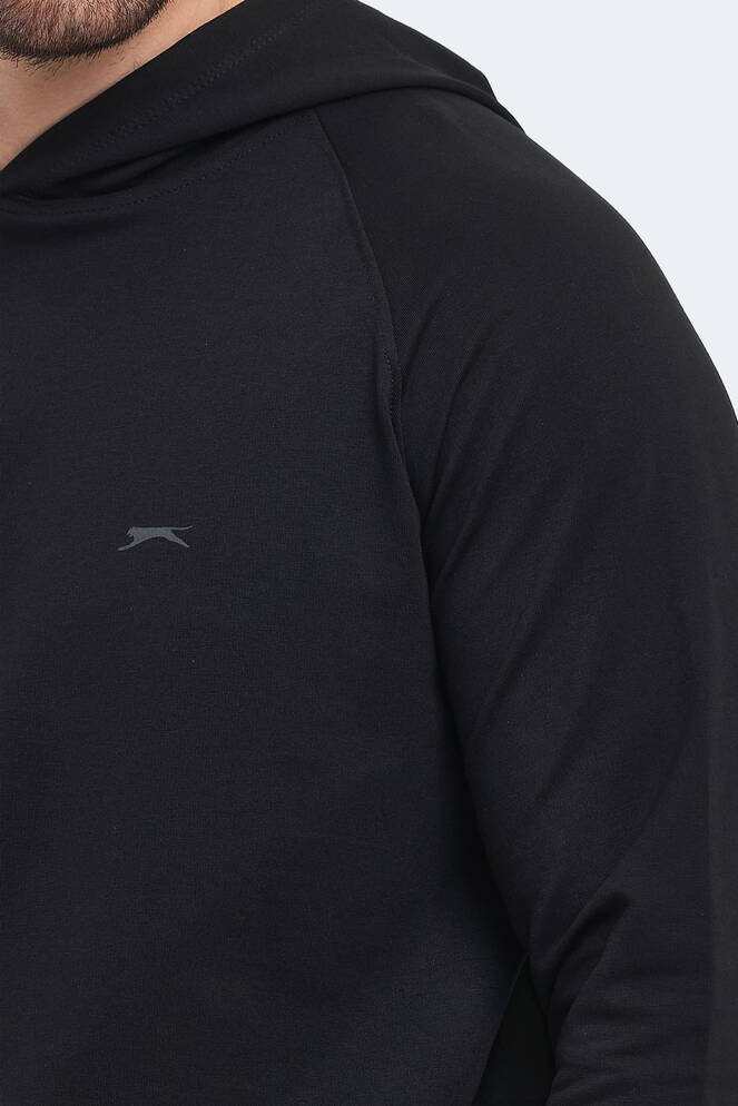 Slazenger KICKER Erkek Sweatshirt Siyah