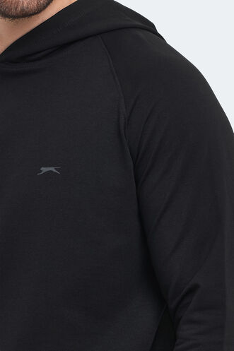 Slazenger KICKER Erkek Sweatshirt Siyah - Thumbnail