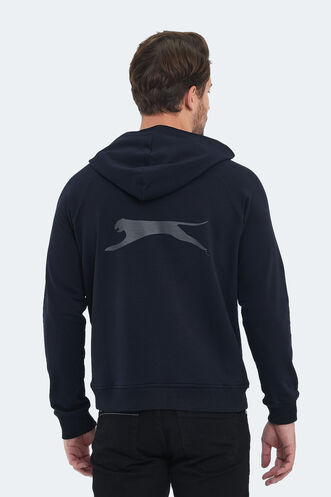 Slazenger KICKER Men's Sweatshirt Navy - Thumbnail