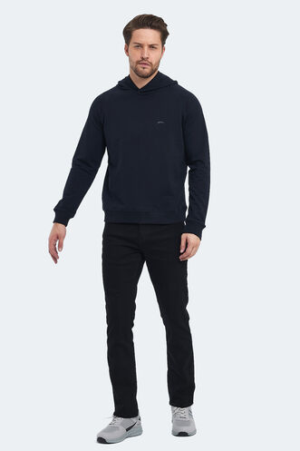 Slazenger KICKER Men's Sweatshirt Navy - Thumbnail