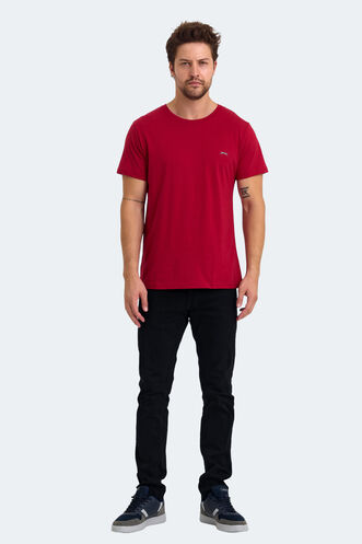 Slazenger KIELD Men's T-Shirt Burgundy - Thumbnail