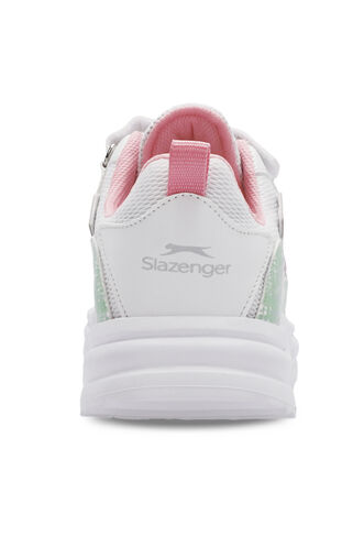 Slazenger KIKI Girls' Kids' Sneaker Shoes White - Green - Thumbnail