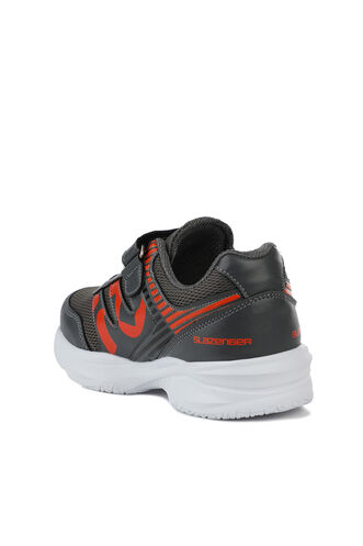 Slazenger KING Sneaker Boys' Shoes Dark Gray - Orange - Thumbnail