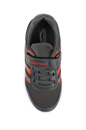 Slazenger KING Sneaker Boys' Shoes Dark Gray - Orange - Thumbnail