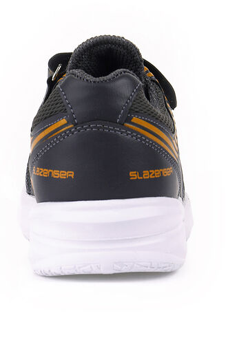 Slazenger KING Sneaker Boys' Shoes Dark Gray - Orange - Thumbnail