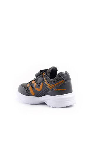 Slazenger KING Sneaker Boys' Shoes Dark Gray - Orange - Thumbnail