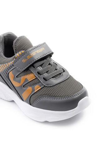 Slazenger KING Sneaker Boys' Shoes Dark Gray - Orange - Thumbnail