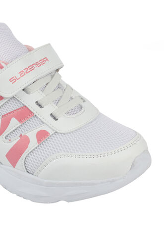 Slazenger KING Sneaker Girls Children's Shoes White - Pink - Thumbnail