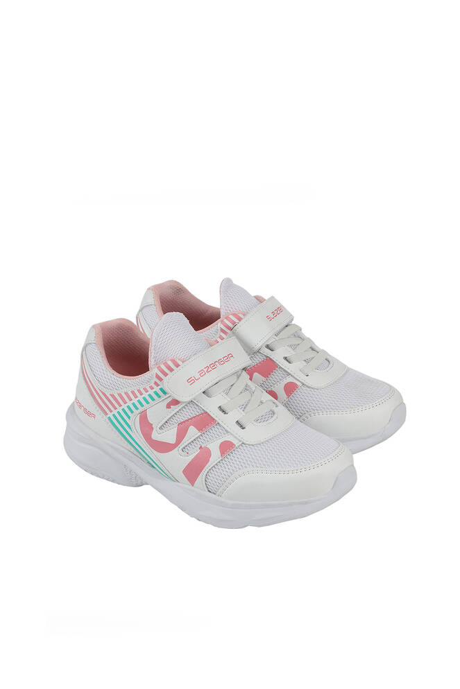 Slazenger KING Sneaker Girls Children's Shoes White - Pink