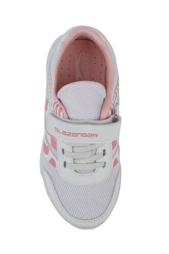 Slazenger KING Sneaker Girls Children's Shoes White - Pink - Thumbnail