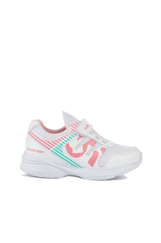 Slazenger KING Sneaker Girls Children's Shoes White - Pink - Thumbnail