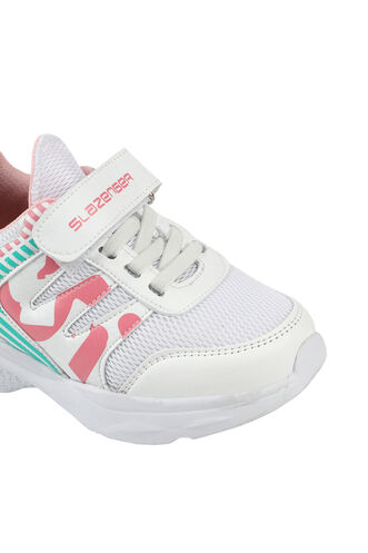 Slazenger KING Sneaker Girls Children's Shoes White - Pink - Thumbnail