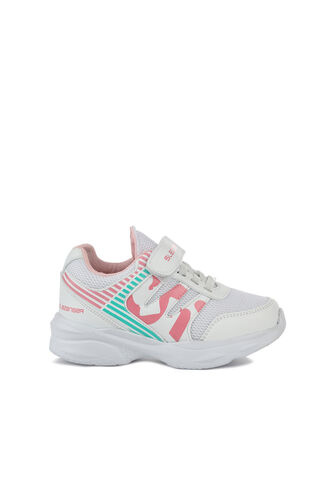 Slazenger KING Sneaker Girls Children's Shoes White - Pink - Thumbnail