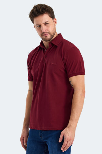 Slazenger KLASSE Men's T-shirt Burgundy - Thumbnail