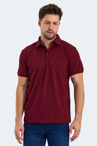 Slazenger KLASSE Men's T-shirt Burgundy - Thumbnail