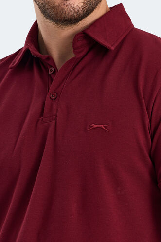 Slazenger KLASSE Men's T-shirt Burgundy - Thumbnail