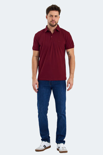 Slazenger KLASSE Men's T-shirt Burgundy - Thumbnail