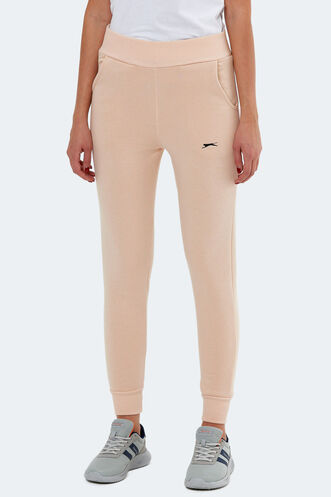 Slazenger KLAUS Women's Sweatpants Bottoms Beige - Thumbnail