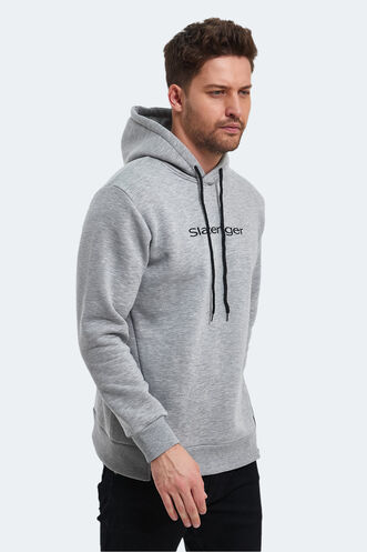 Slazenger KOBA Erkek Sweatshirt Gri - Thumbnail