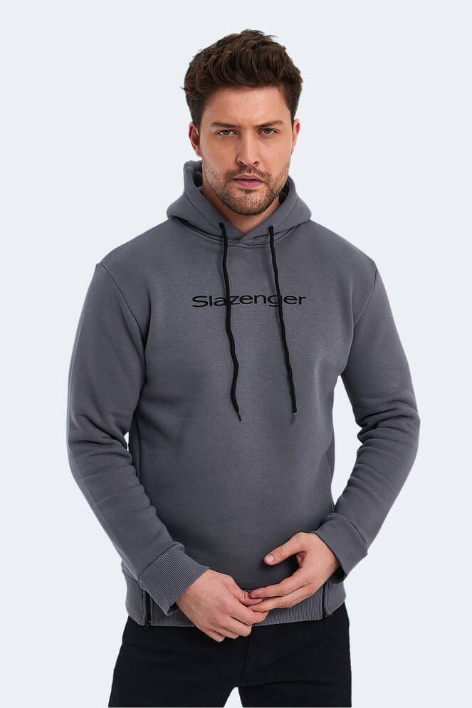 Slazenger KOBA Erkek Sweatshirt Koyu Gri