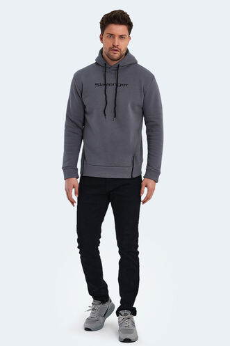 Slazenger KOBA Men's Sweatshirt Dark Gray - Thumbnail