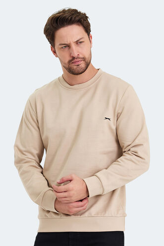 Slazenger KORAL Erkek Sweatshirt Bej - Thumbnail