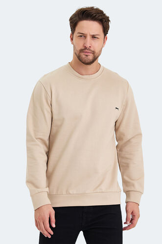 Slazenger KORAL Erkek Sweatshirt Bej - Thumbnail