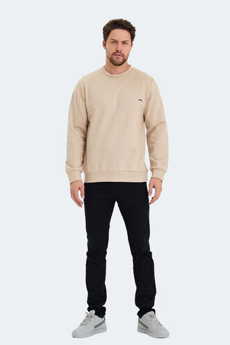 Slazenger KORAL Erkek Sweatshirt Bej - Thumbnail