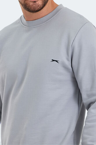 Slazenger KORAL Erkek Sweatshirt Gri - Thumbnail