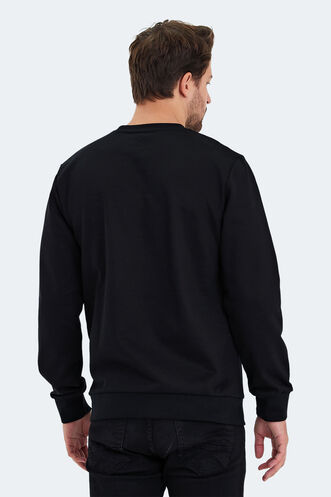 Slazenger KORAL Erkek Sweatshirt Siyah - Thumbnail