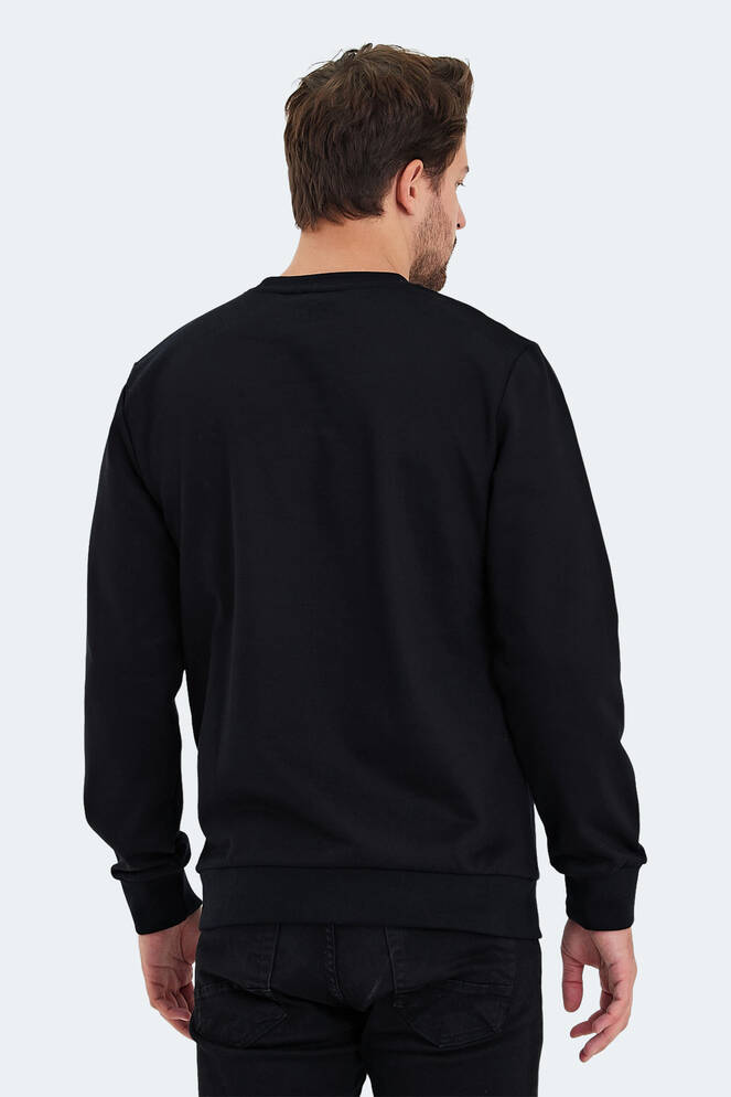 Slazenger KORAL Erkek Sweatshirt Siyah