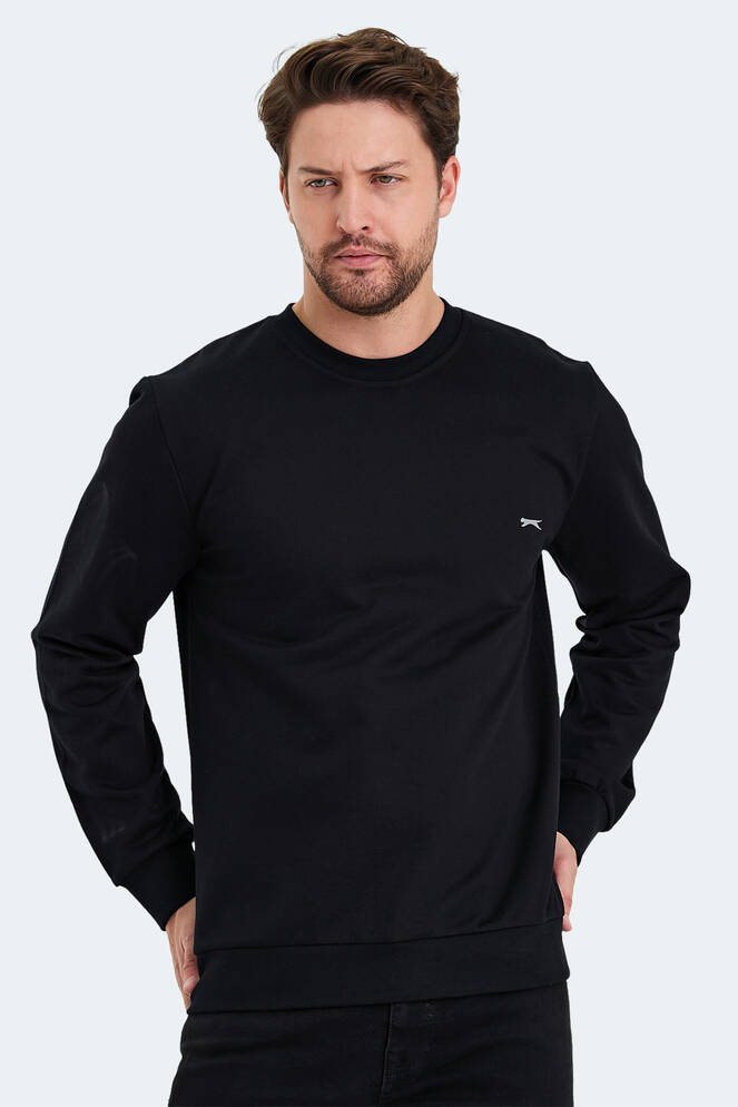 Slazenger KORAL Erkek Sweatshirt Siyah