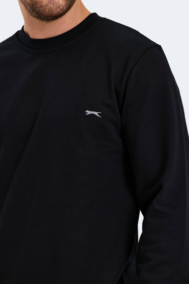 Slazenger KORAL Erkek Sweatshirt Siyah