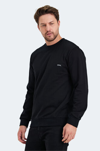 Slazenger KORAL Erkek Sweatshirt Siyah - Thumbnail