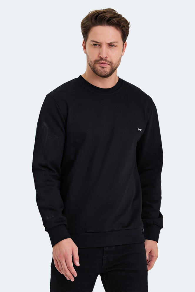 Slazenger KORAL Erkek Sweatshirt Siyah