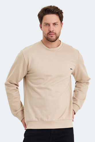 Slazenger KORAL Men's Sweatshirt Beige - Thumbnail