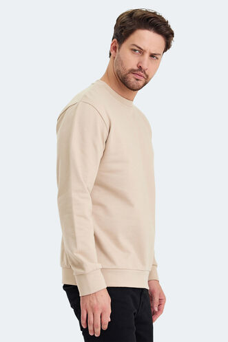 Slazenger KORAL Men's Sweatshirt Beige - Thumbnail