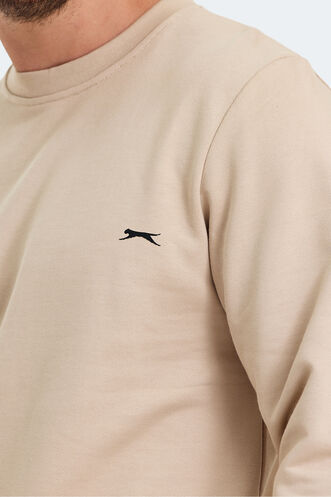 Slazenger KORAL Men's Sweatshirt Beige - Thumbnail