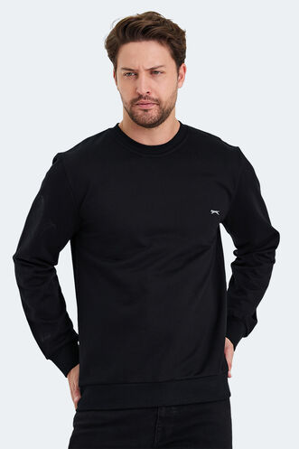 Slazenger KORAL Men's Sweatshirt Black - Thumbnail