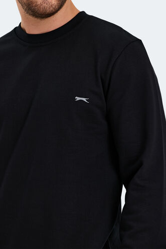 Slazenger KORAL Men's Sweatshirt Black - Thumbnail