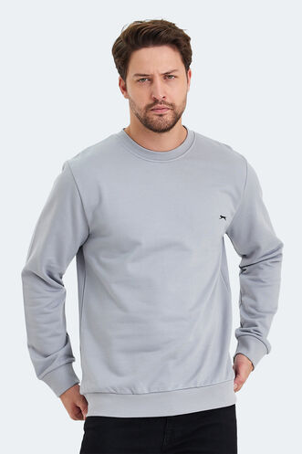 Slazenger KORAL Men's Sweatshirt Gray - Thumbnail