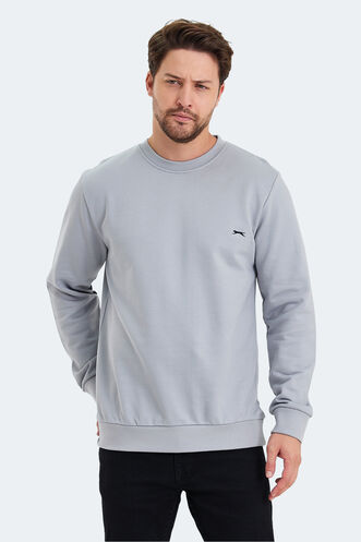 Slazenger KORAL Men's Sweatshirt Gray - Thumbnail