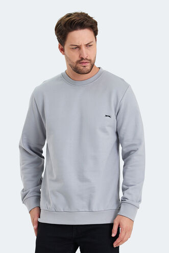 Slazenger KORAL Men's Sweatshirt Gray - Thumbnail