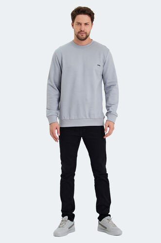 Slazenger KORAL Men's Sweatshirt Gray - Thumbnail