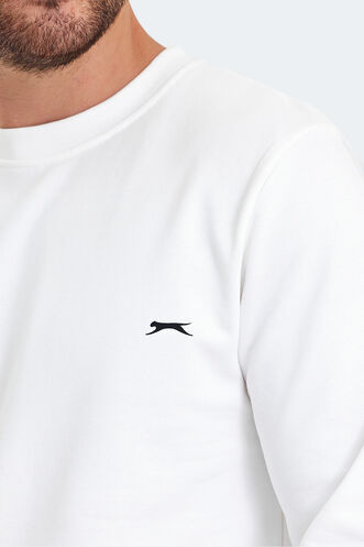 Slazenger KORAL Men's Sweatshirt White - Thumbnail